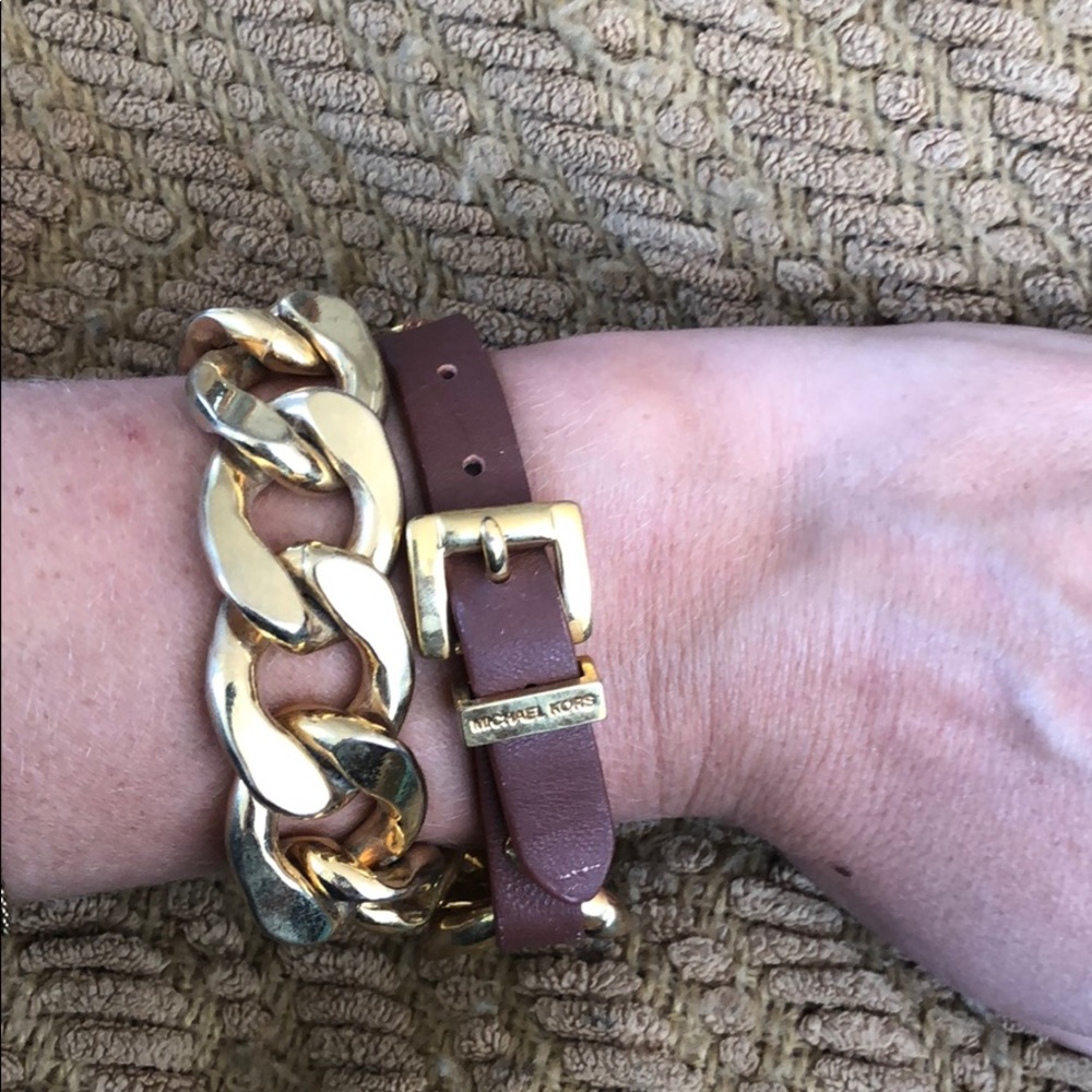 Michael Kors Gold Wrap Bracelet